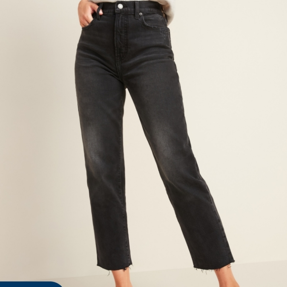 Old Navy High Waisted Black Jeans